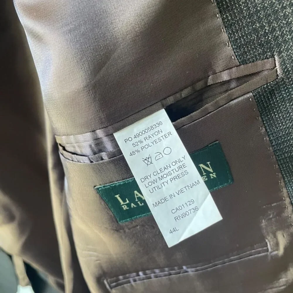 Ralph-lauren Men's Black and Blue Tailored-jackets